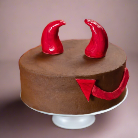 Chocolate Devil cake, perfect for halloween parties, for delivery in Dubai