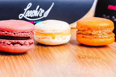 Freshly Baked Macarons With A Variety Of Flavors To Choose From: Creme Brulee Hazelnut Lemon Milk Chocolate Mint Chocolate  Nutella Pistachio  Raspberry Salted Caramel Strawberry Vanilla White Chocolate. Delivery in Dubai