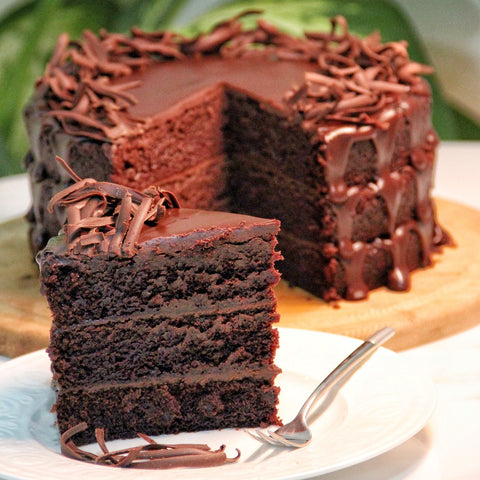 Slice of Chocolate stack cake
