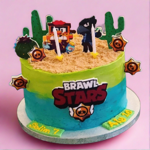 Brawl stars birthday cake