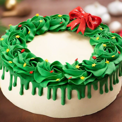 Christmas Wreath Cake, for delivery in Dubai
