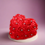 Red Heart Shaped Cake for valentine. free delivery in Dubai for online orders
