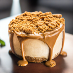 Lotus Cheesecake. Delicious Lotus biscuit crust, layered with our delicious cheesecake topped off with more crumbled biscuit and lotus sauce.  We offer Delivery in Dubai. Order online for delivery. 