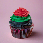 UAE Flag cupcake, chocolate flavor, for delivery in Duabi