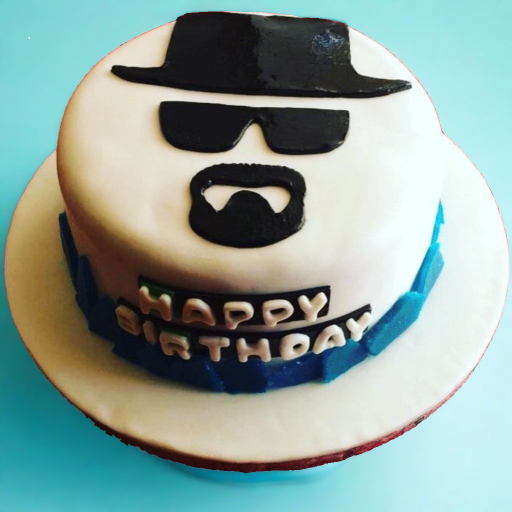 breaking bad birthday fondant cake