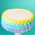 rainbow custom color cake