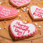 Happy Mother's Day, & Best Mom Ever heart shaped shortbread biscuits! 